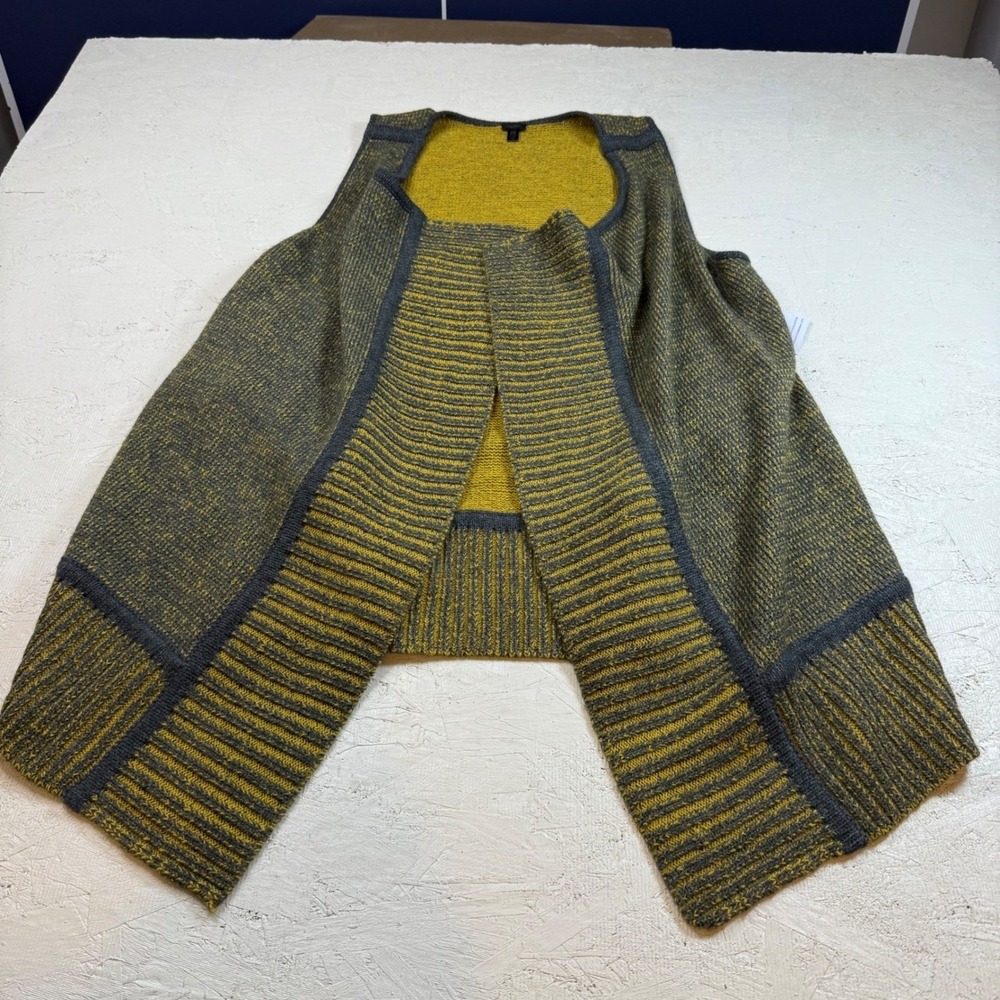 Alpaca Blend Long Open‎ Front Cardigan Vest One Size Boho Duster